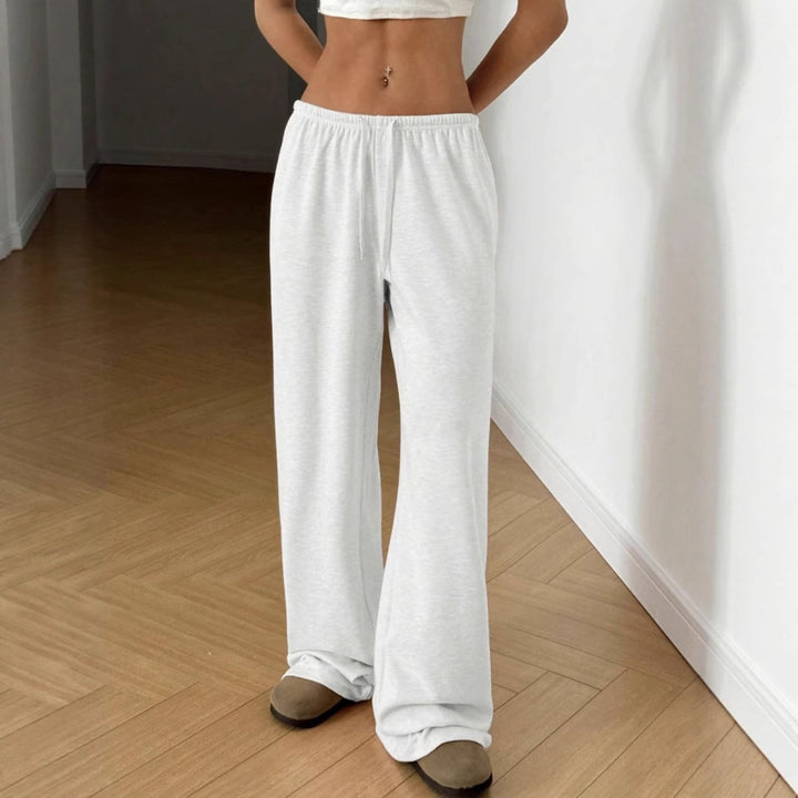 Damen Weite Sweatpants mit elastischem Bund Drune