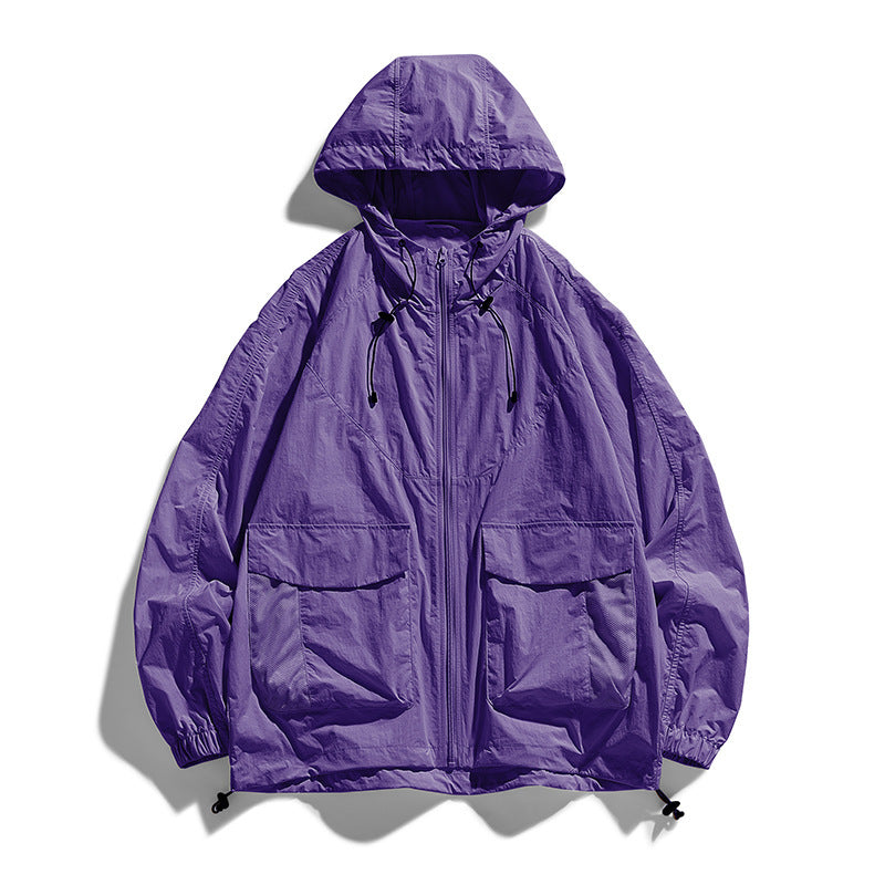 Damen Leichte Outdoor-Jacke mit Kapuze und Taschen Drune