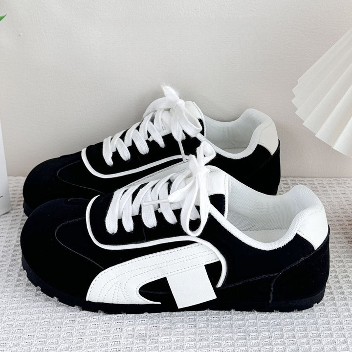 Damen Sportliche Freizeitsneaker mit atmungsaktiver Mesh-Oberfläche und dämpfender Sohle Drune