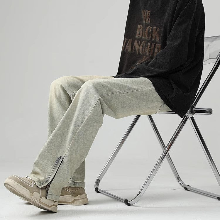 Herren Bequeme und lässige weit geschnittene Jeans Drune
