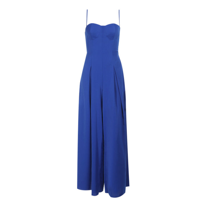 Damen elegantes langes Abendkleid mit trägerlosem Design und fließendem Schnitt Drune