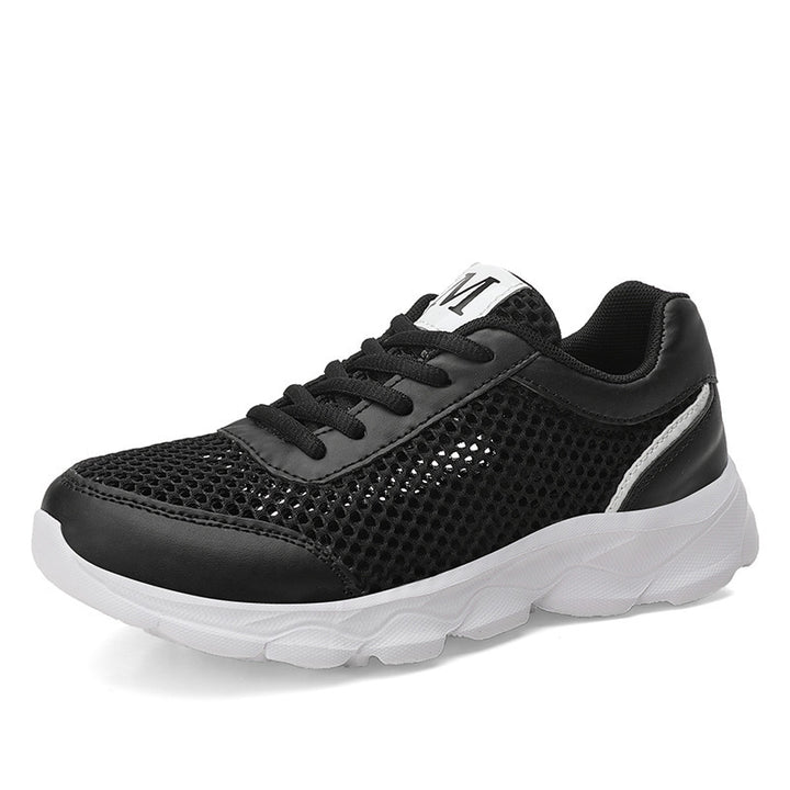 Damen nan leichte Netz-Sneaker mit belüftetem Obermaterial und stoßdämpfender Wellenlaufsohle Drune
