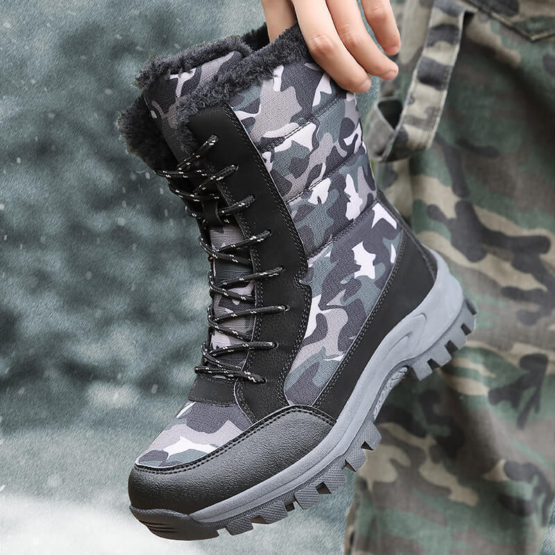 Damengefütterte Winterboots mit isolierendem Innenfutter und rutschfester Profilsohle Drune