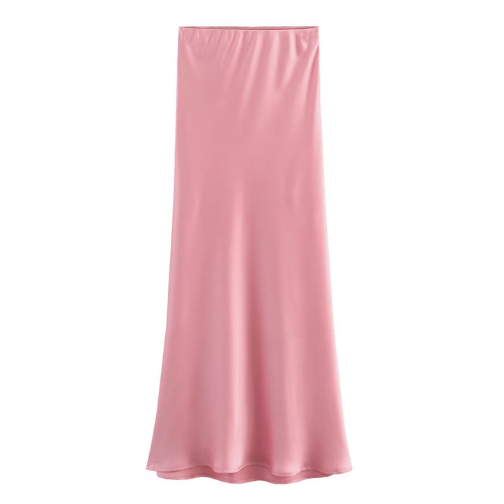 Damen langer Satinrock Drune