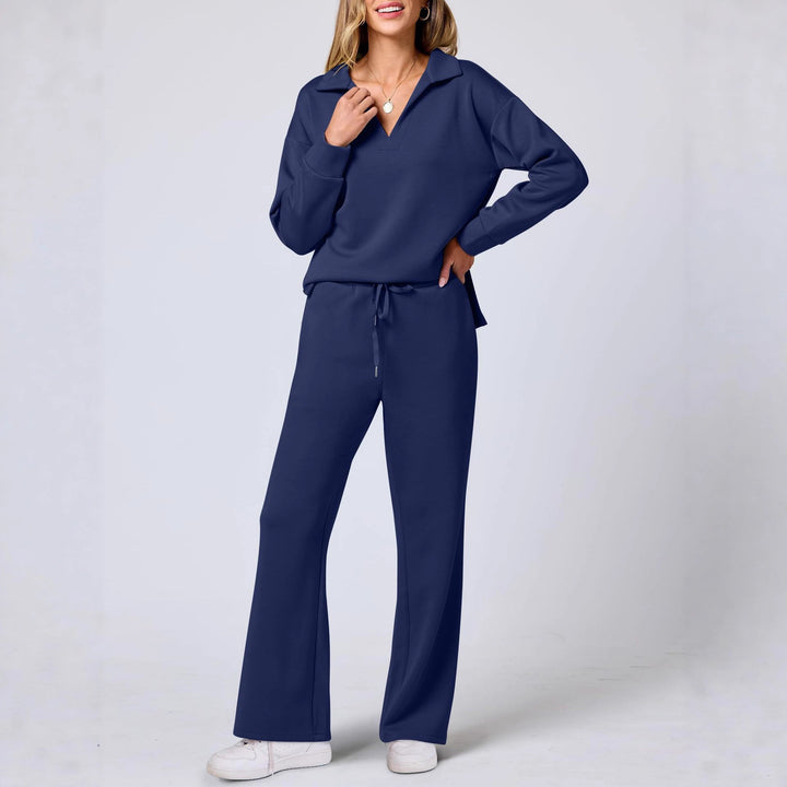 Damen Elegante Sportliche Freizeitgarnitur mit weitem Schnitt Drune