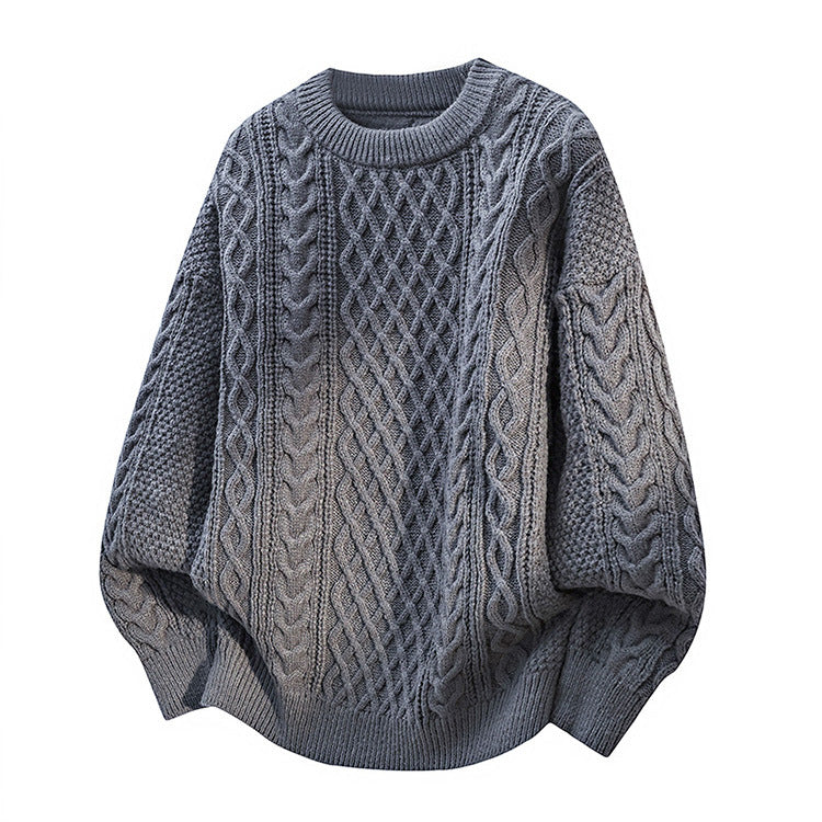 Damen Grobstrickpullover mit Zopfmuster Drune