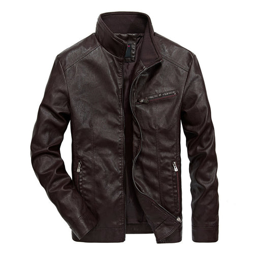 Herren Legere Lederjacke Drune
