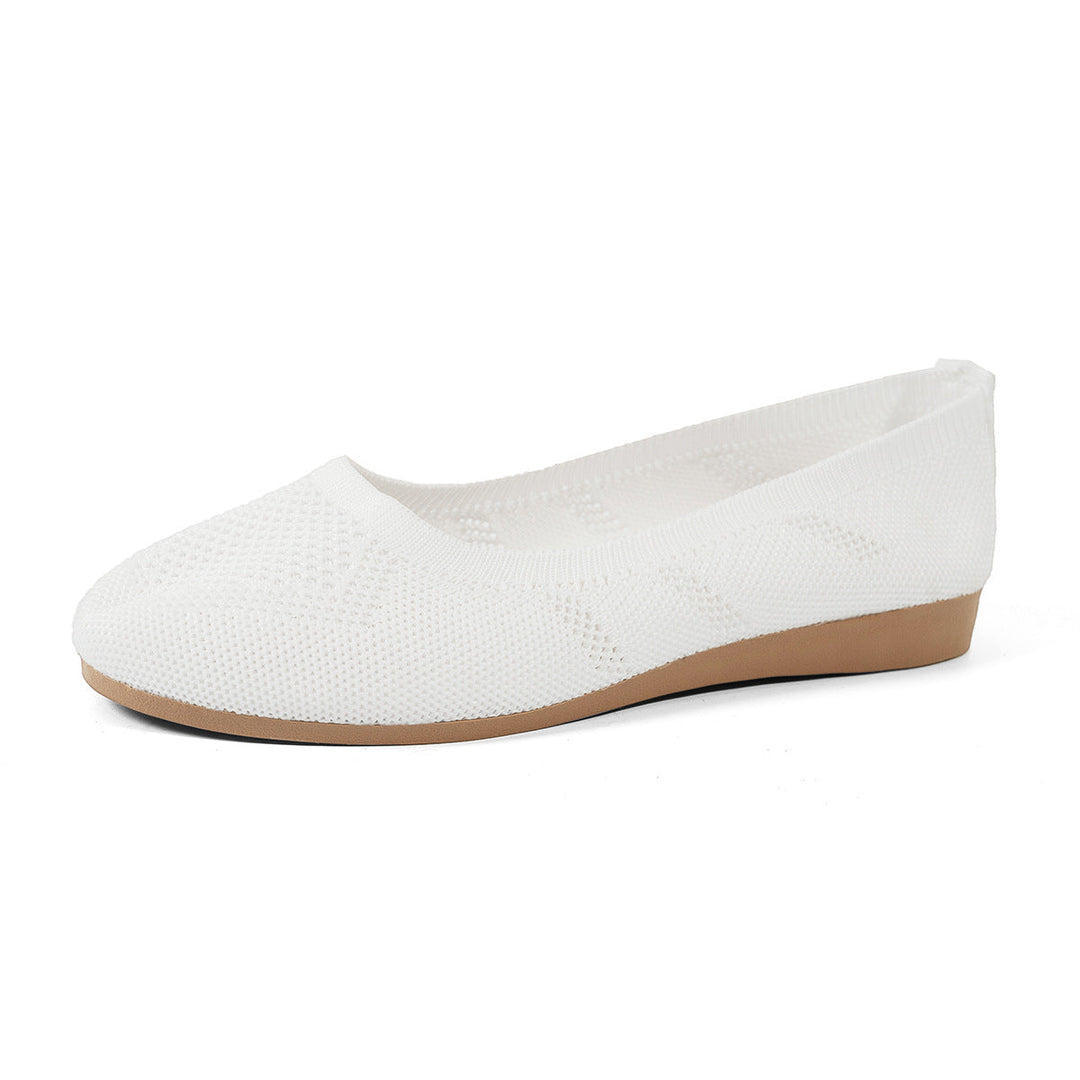 Damen atmungsaktive Ballerinas mit flexiblem Fußbett Drune