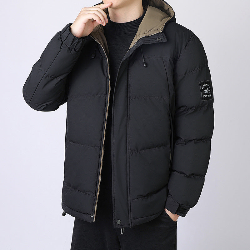 Herren Kapuzen-Steppjacke mit Thermofutter und verstellbarem Saum Drune