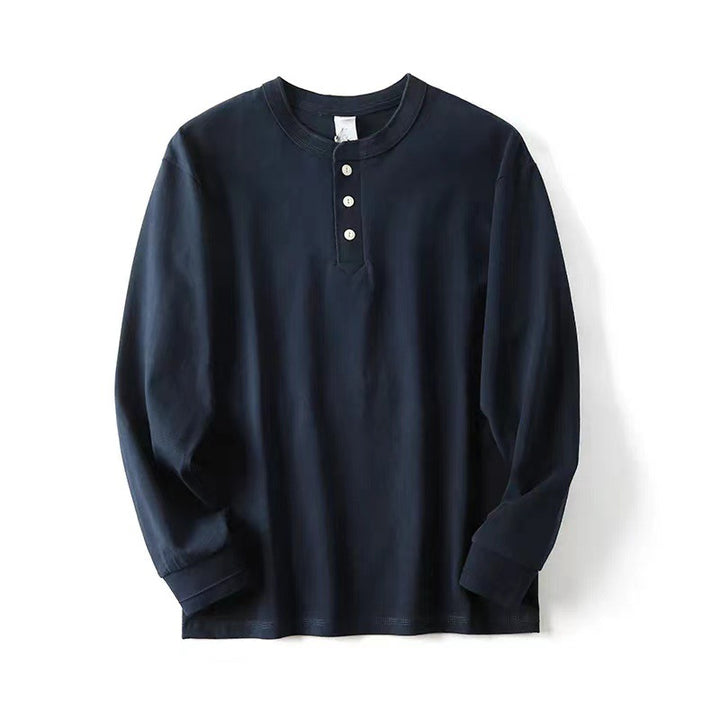 Damen Langarm-Henley-Shirt aus atmungsaktiver Baumwolle Drune