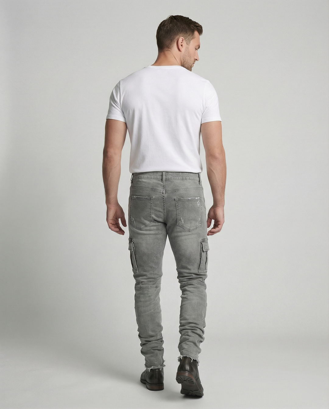 Herren Cargo-Jeans im lässigen Slim-Fit-Design mit funktionalen Taschen Drune