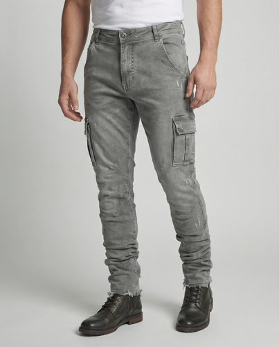 Herren Cargo-Jeans im lässigen Slim-Fit-Design mit funktionalen Taschen Drune
