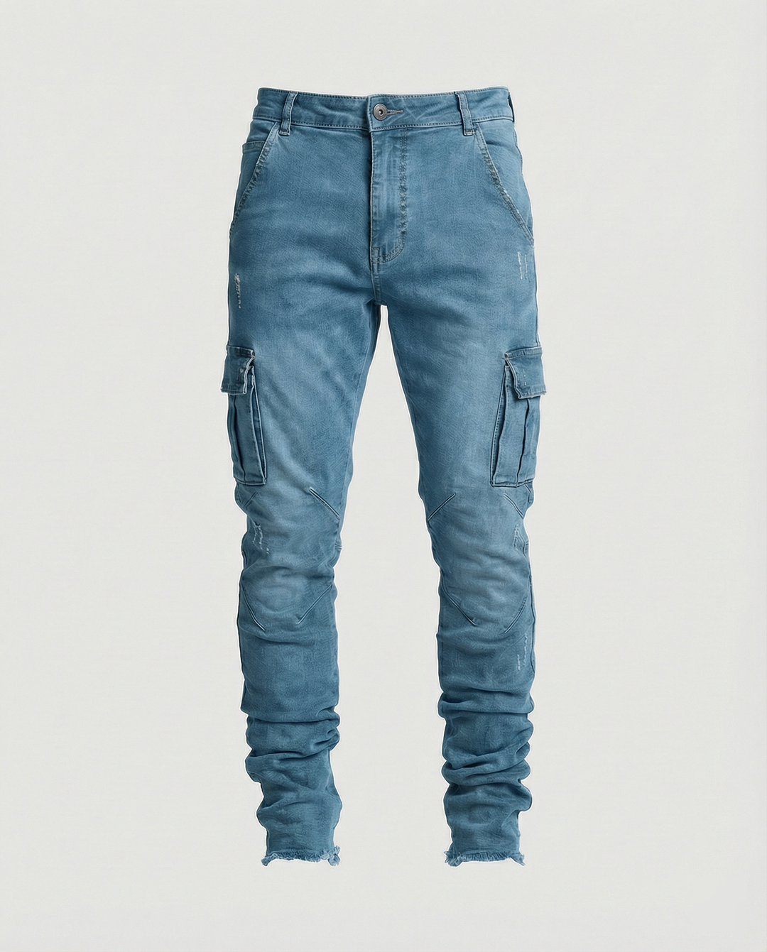 Herren Cargo-Jeans im lässigen Slim-Fit-Design mit funktionalen Taschen Drune