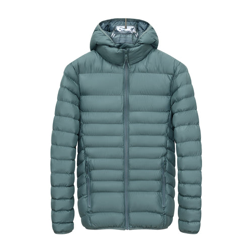 Herren Leichte gesteppte Kapuzen‑Steppjacke mit hohem Kragen, Thermofutter & Reißverschluss Drune