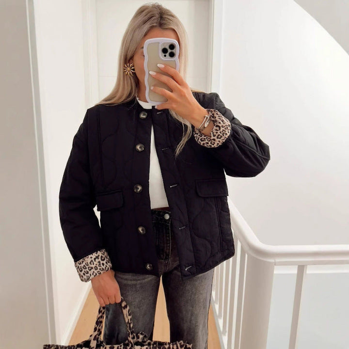 Drune | Damen Gequiltete Oversized Jacke Sportlicher Stil