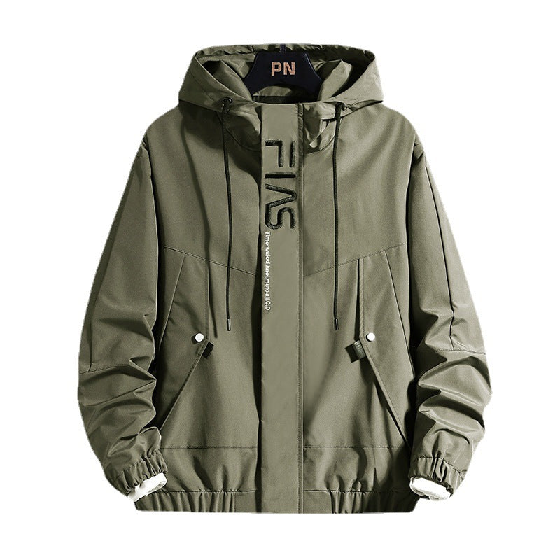 Herren Kapuzen-Fieldparka mit verdeckter Reißverschlussblende, Teddyfleece-Ärmelinnenfutter und Multifunktionstaschen Drune