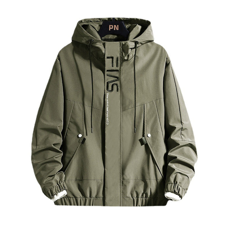 Herren Kapuzen-Fieldparka mit verdeckter Reißverschlussblende, Teddyfleece-Ärmelinnenfutter und Multifunktionstaschen Drune