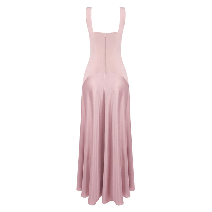 Damen elegantes Kleid mit figurformendem Schnitt und elegantem Reißverschluss Drune