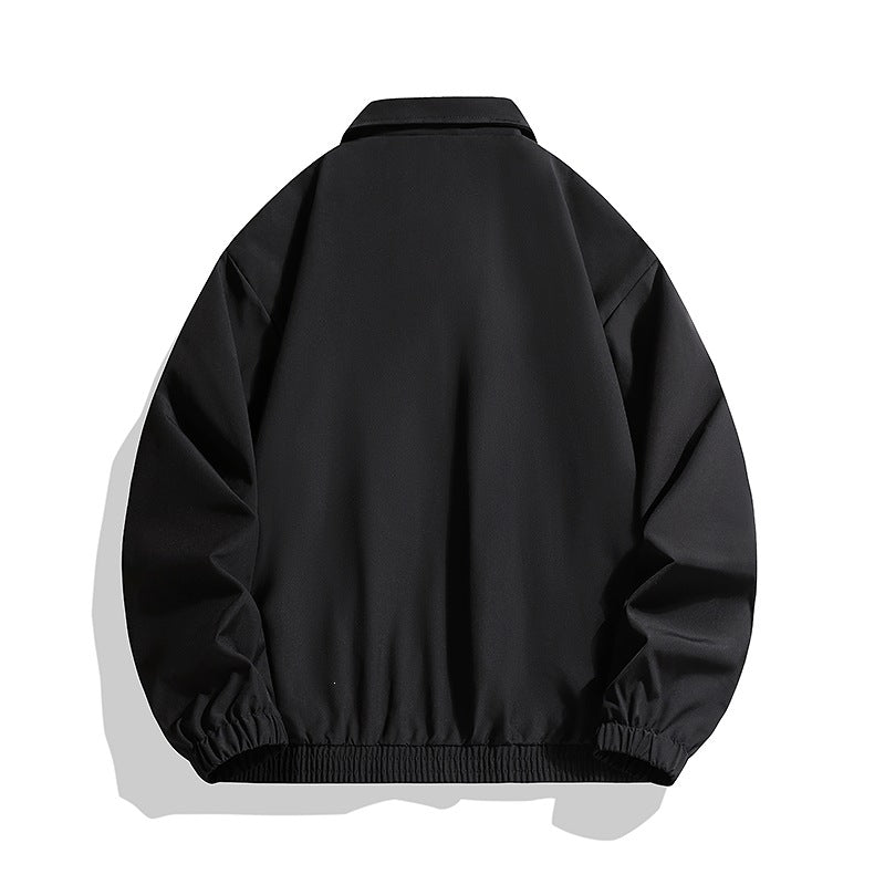 Herren Sportlich-urbane Oversize Bomberjacke mit geripptem Saum, Druckknopfblende & Schulterstreifen Drune