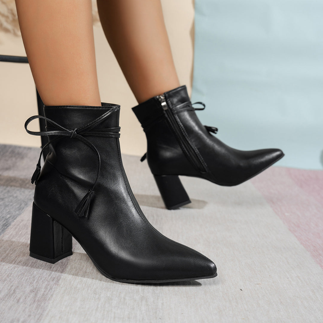 Damen Modische Kurzstiefeletten Drune