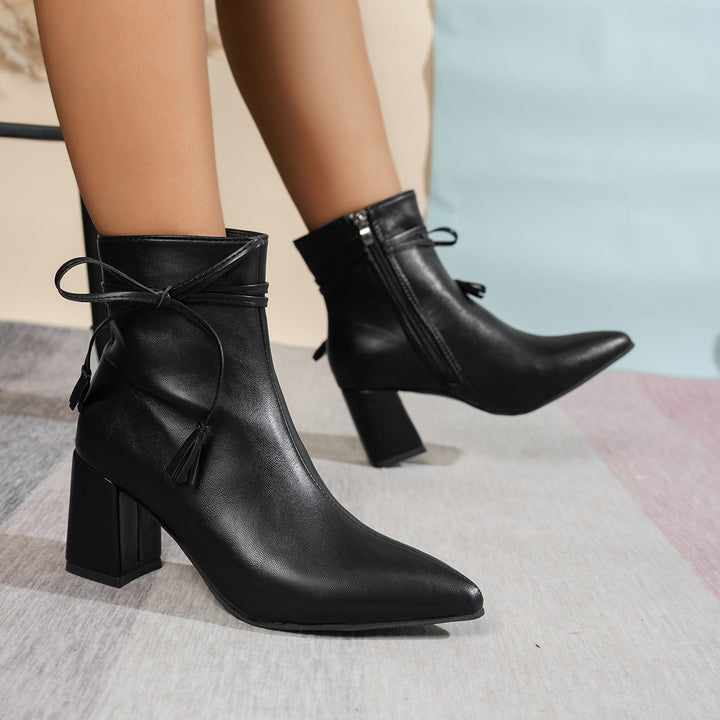 Damen Modische Kurzstiefeletten Drune