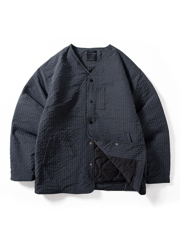 Herren Bequeme Steppjacke mit V-Ausschnitt Drune
