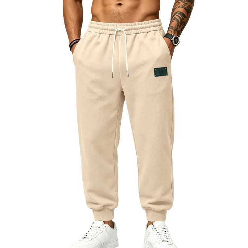 Herren Relax-Fit Jogginghose mit angerauter Innenseite, elastischem Bund und Kordelzug Drune