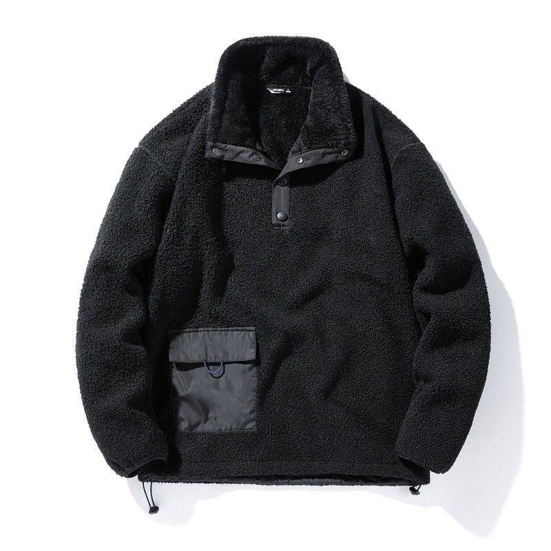 Herren Strapazierfähige Fleecejacke mit funktionalem Kragen Drune