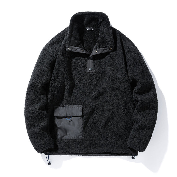 Herren Strapazierfähige Fleecejacke mit funktionalem Kragen Drune