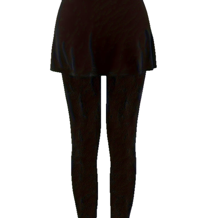 Damen Highwaist-Leggings mit integriertem Tellerrock und figurschmeichelnder Silhouette Drune