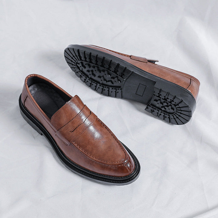 Damen Lederslipper mit rutschfester Profilsohle und eleganter Applikation Drune