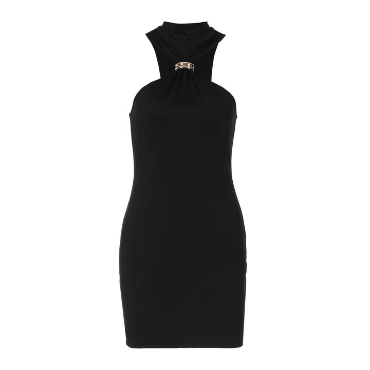 Damen Figurbetontes Minikleid mit elegantem Halterneck Drune