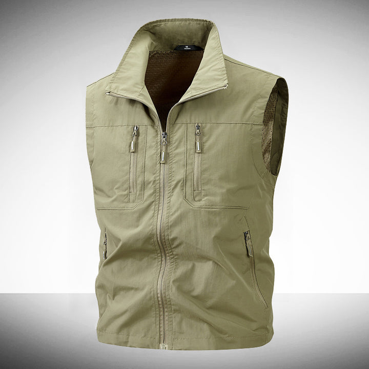 Herren Leichte Outdoor-Weste mit praktischen Taschen Drune