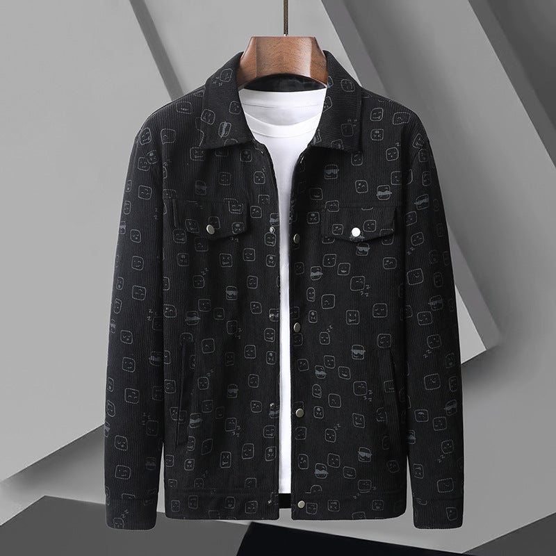 Herren Modische Utility-Jacke mit aufgesetzten Taschen Drune