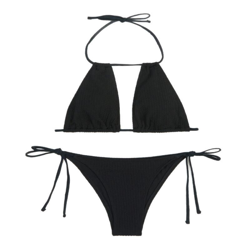 Damen Triangel-Bikini mit modischem Cut-Out und verstellbaren Bändern Drune