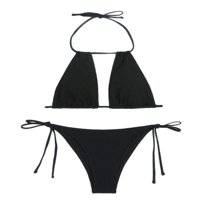 Damen Triangel-Bikini mit modischem Cut-Out und verstellbaren Bändern Drune