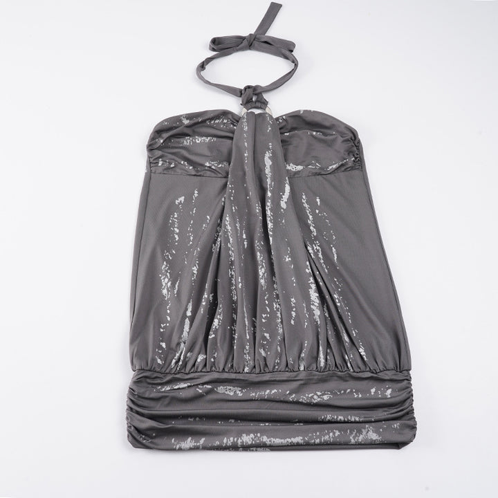 Damen Bandeau-Kleid mit elegantem Rüschen-Design und flexiblem Oberteil Drune