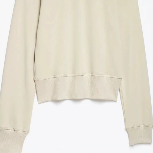 Damen Cropped‑Sweatjacke mit Stehkragen und dekorativem Kordelbesatz Drune