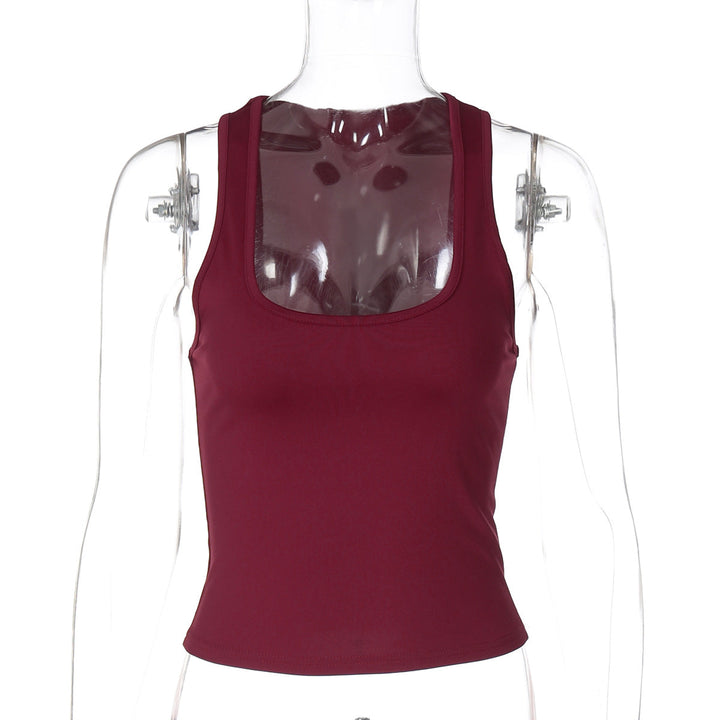 Damen Sportliches Tanktop mit breiten Trägern Drune