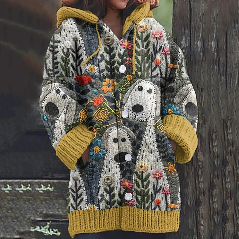 Drune | Streifenmuster-Cardigan