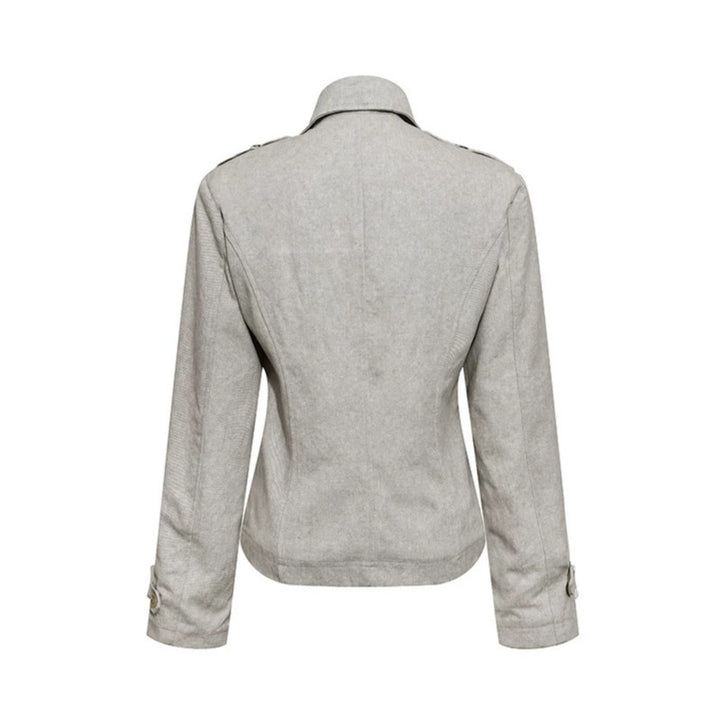 Damen Kurze Doppelreihige Cabanjacke mit Stehkragen und Taillierung Drune