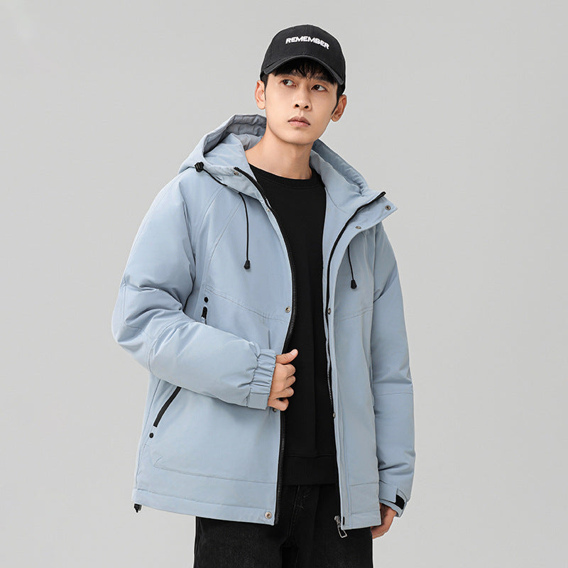 Herren Technische Winterjacke mit verstellbarem Kapuzenkragen Drune
