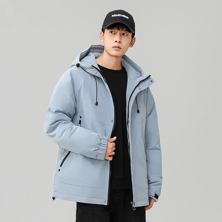 Herren Technische Winterjacke mit verstellbarem Kapuzenkragen Drune