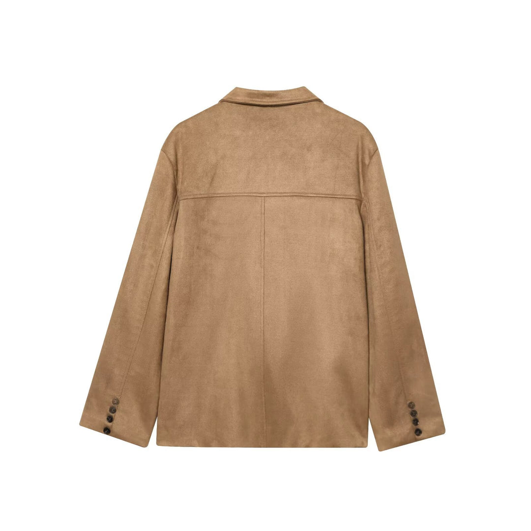 Damen eleganter und modischer Blazer mit praktischen Taschen Drune