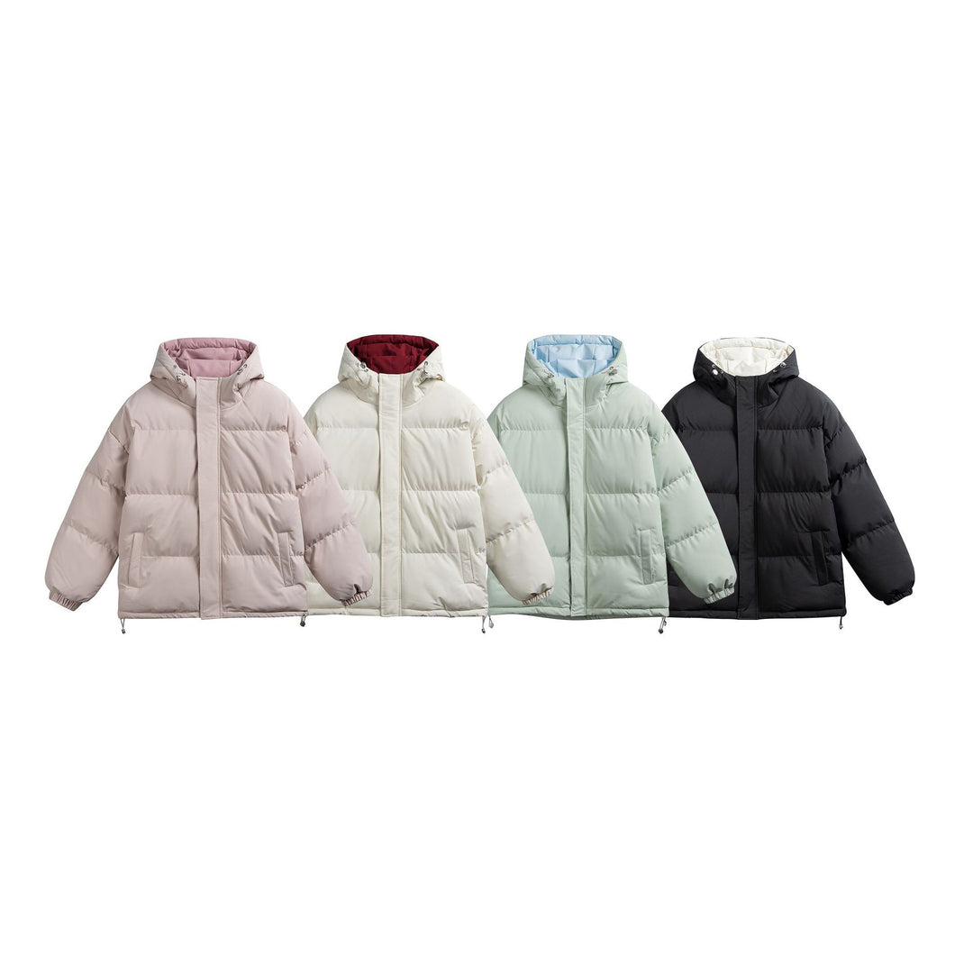 Damen Wattierte Kapuzen‑Steppjacke im Oversize‑Pufferschnitt mit Tunnelzugbund Drune