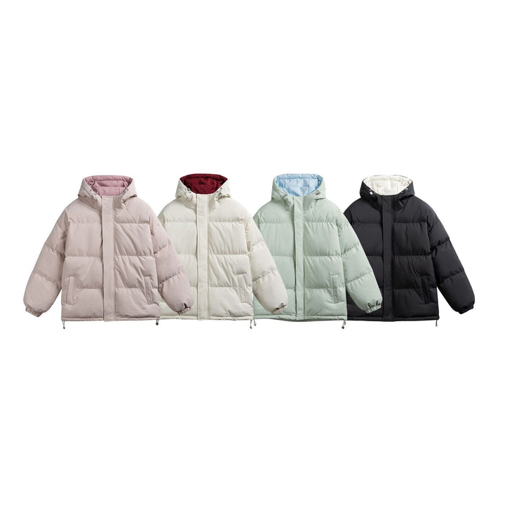 Damen Wattierte Kapuzen‑Steppjacke im Oversize‑Pufferschnitt mit Tunnelzugbund Drune
