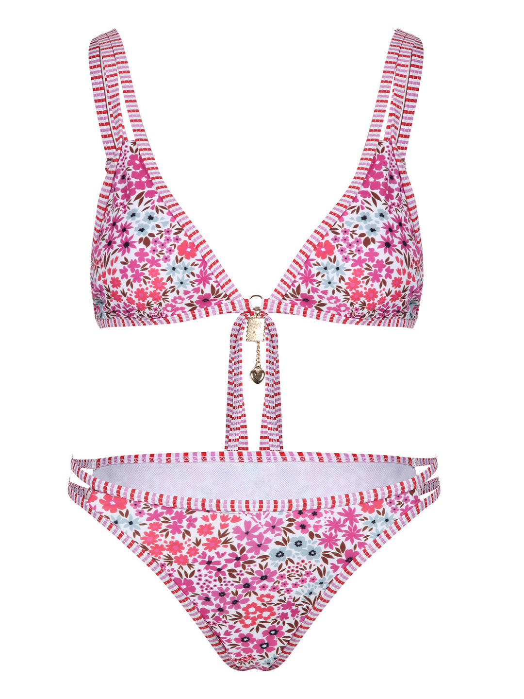 Damen Blumenmuster Bikini Drune
