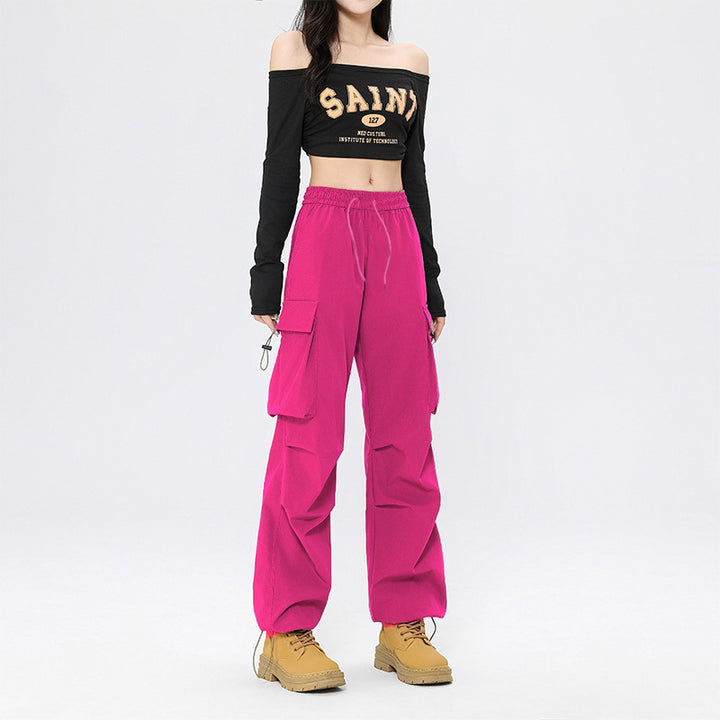 Damen Modische Cargo-Hose Drune