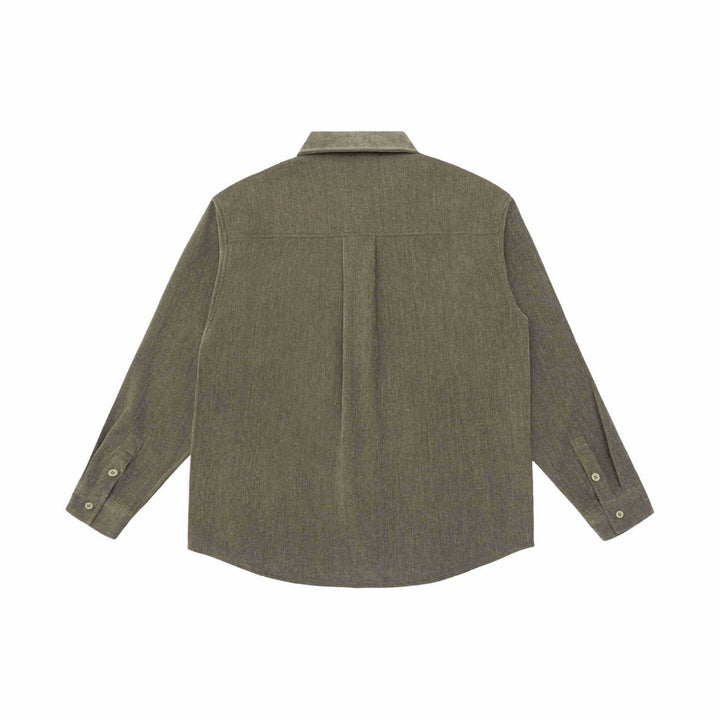 Herren Overshirt-Jacke aus strukturiertem Wollmix mit Brusttasche Drune