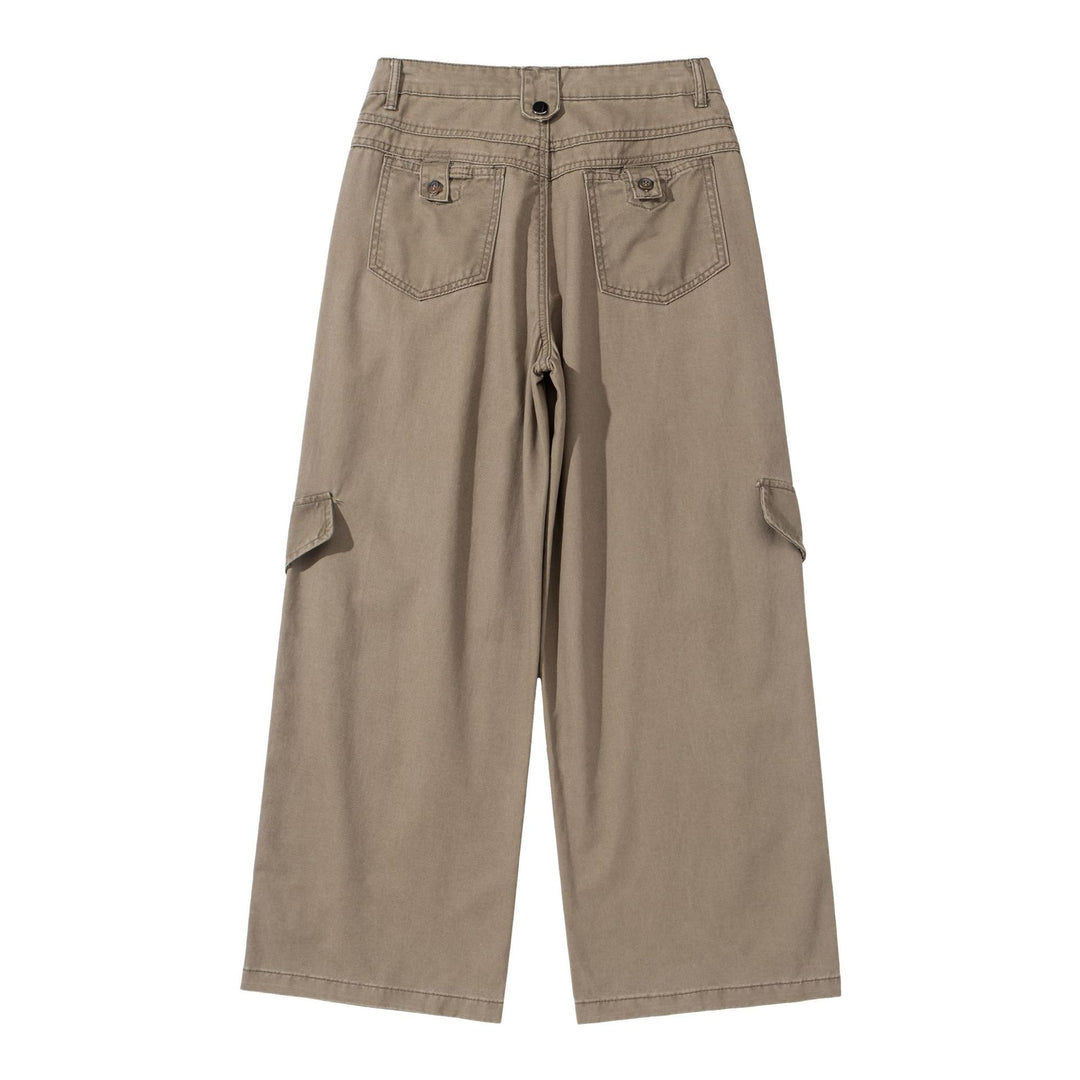 Damen Cargo‑Culotte mit hoher Taille, weitem Bein und Klappentaschen Drune